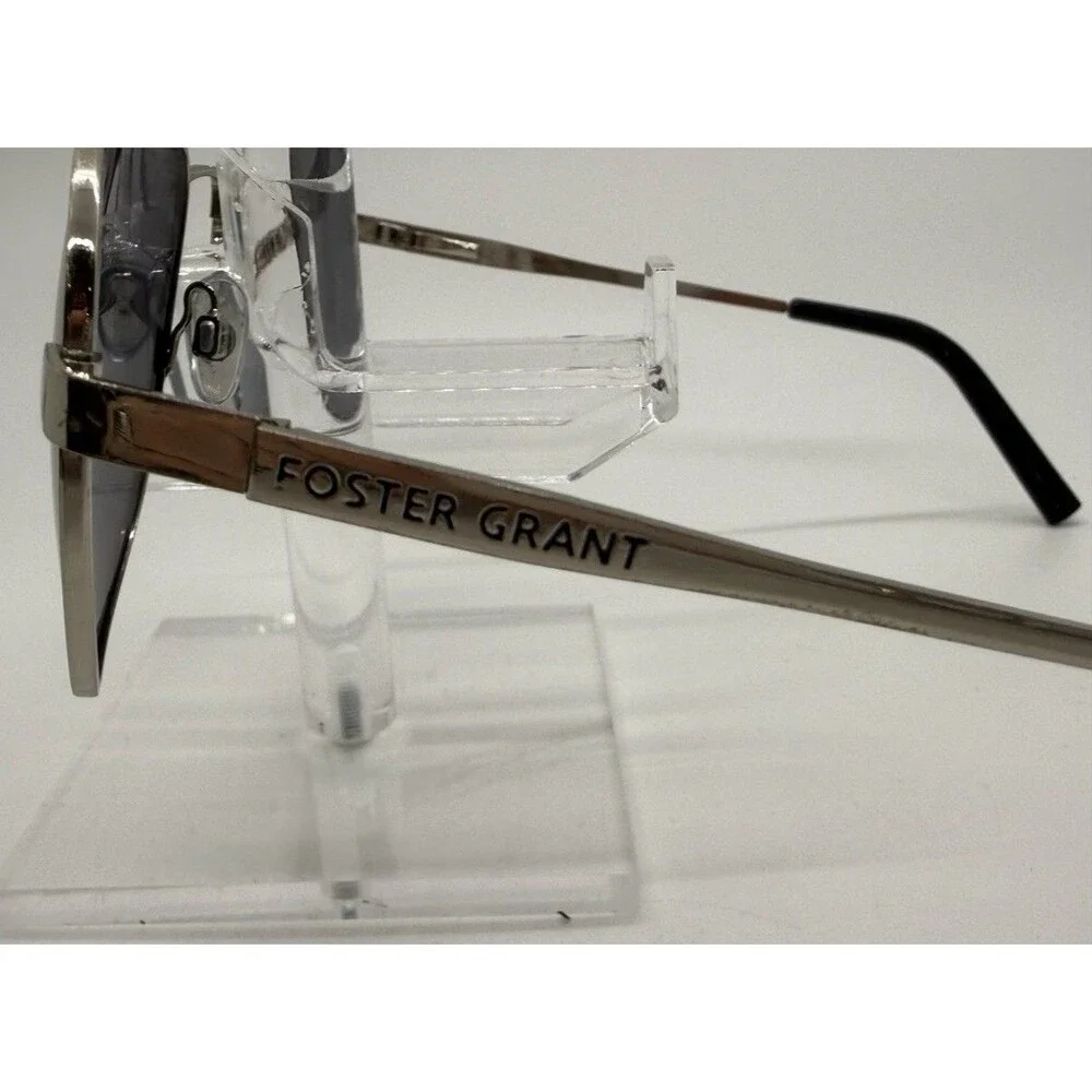 Foster Grant Black Metal‎ Aviator Sunglasses w/ Ray-Ban Hard Case & Cloth Men